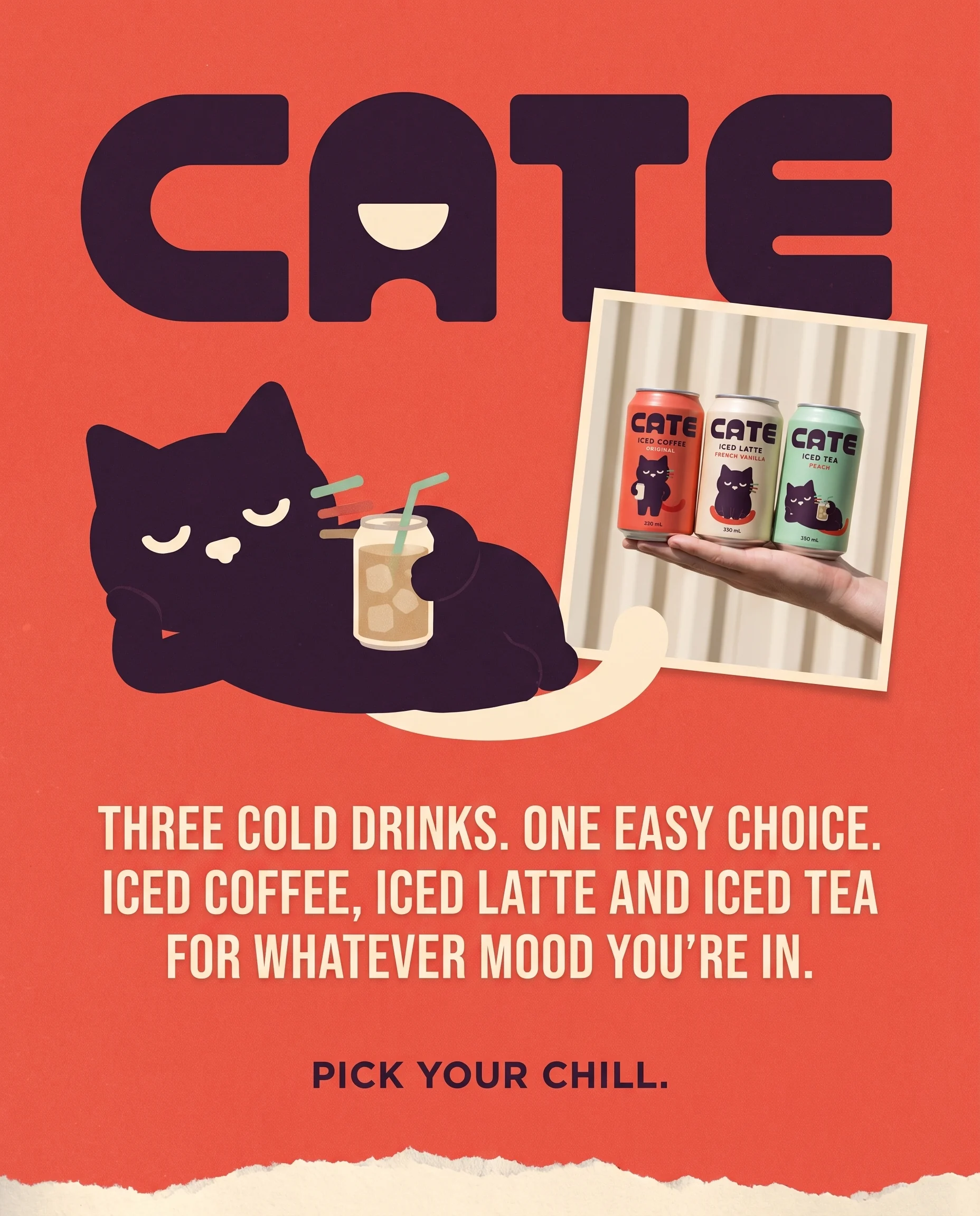 Orange CATE editorial poster