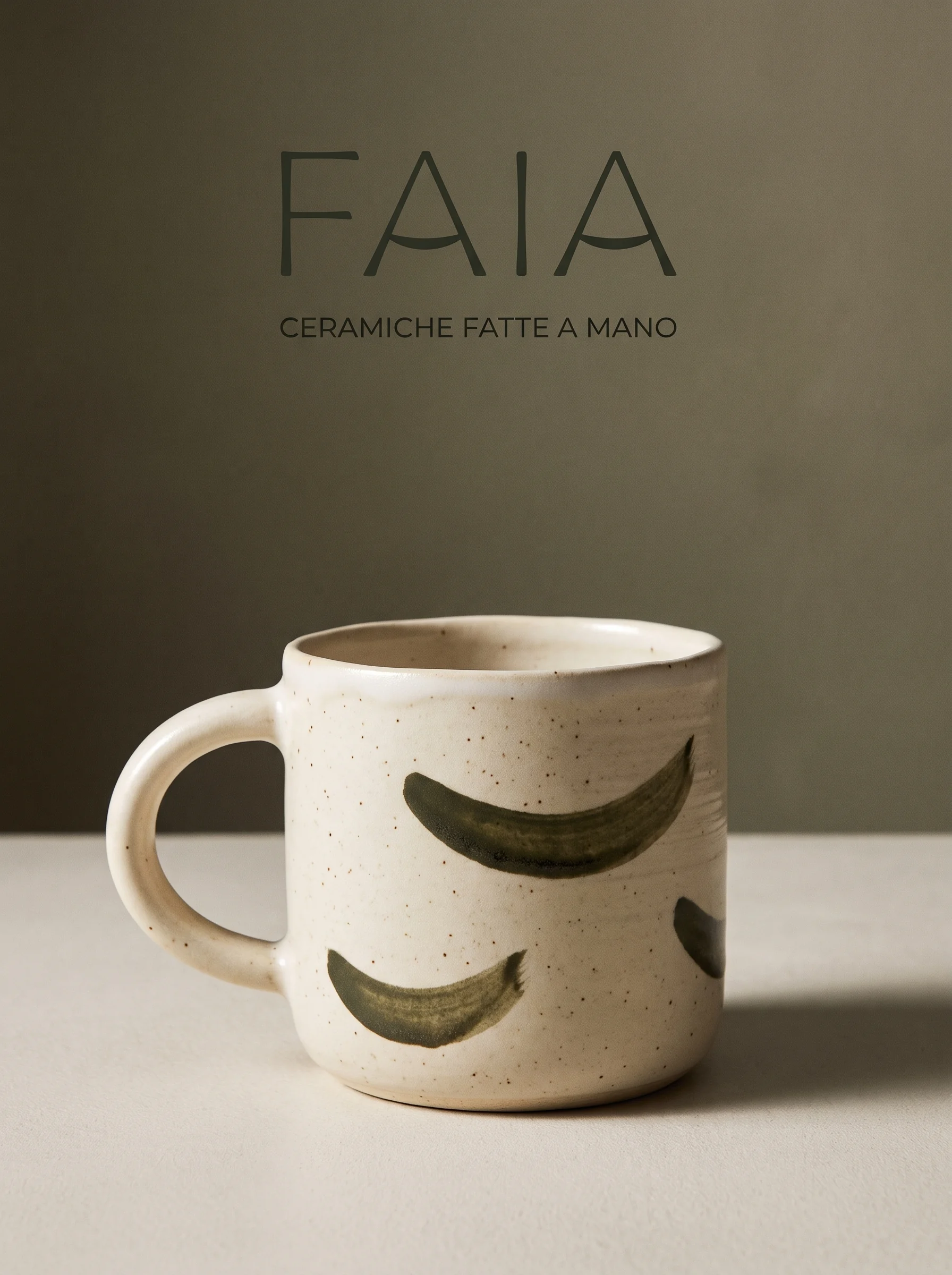 Handmade FAIA ceramic mug