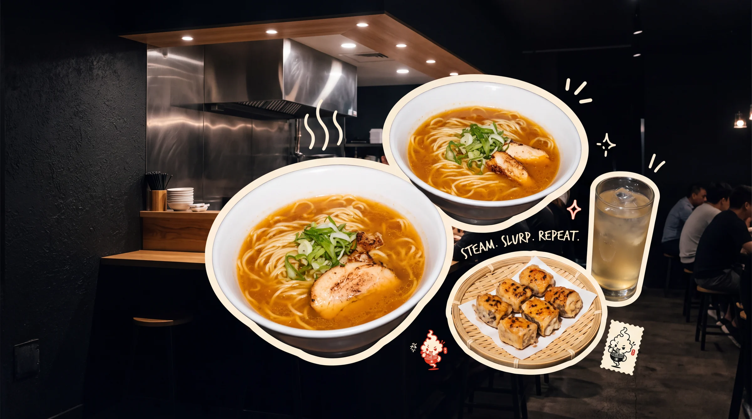 MOKU food photography and illustration cluster