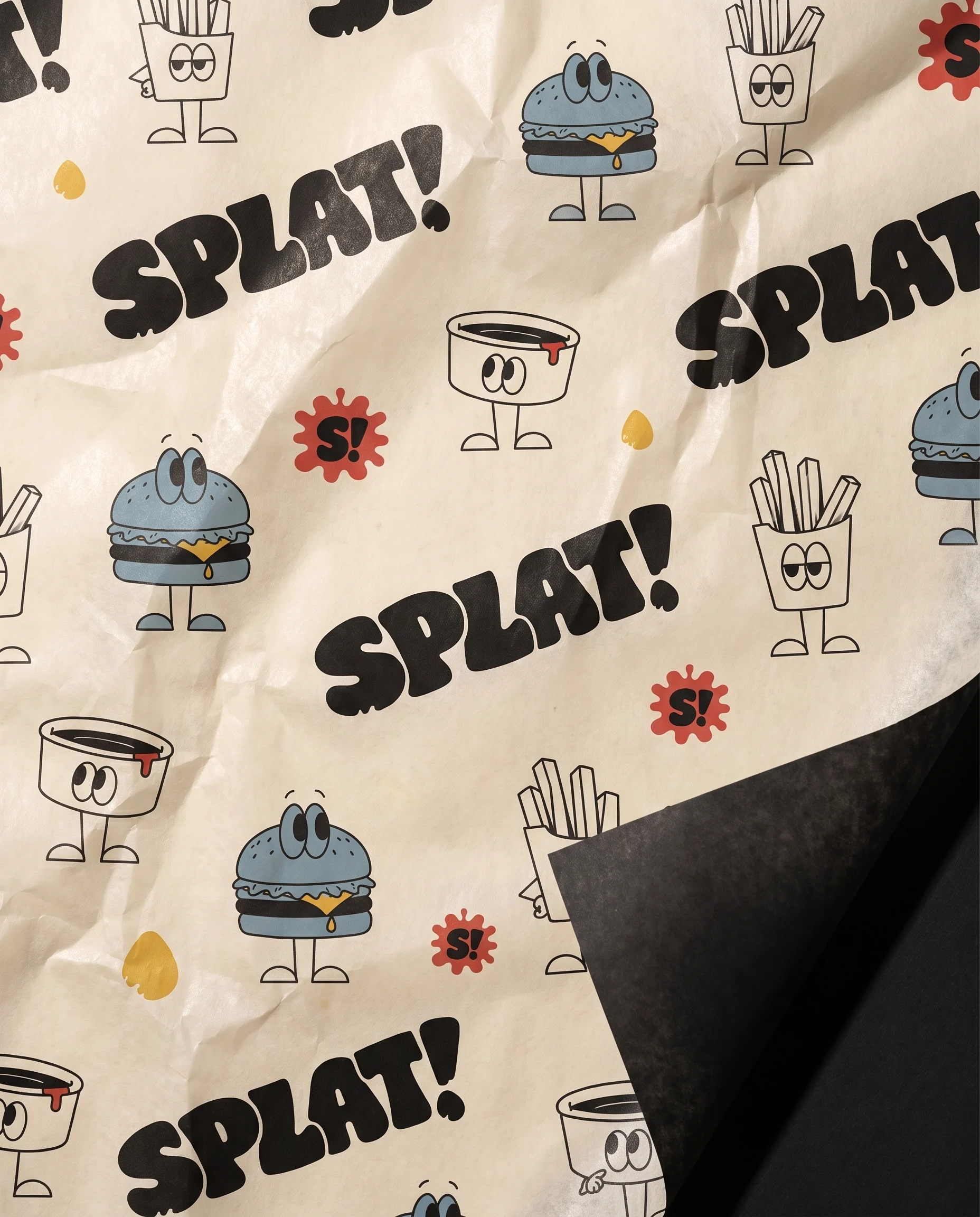 SPLAT illustrated wrapping paper